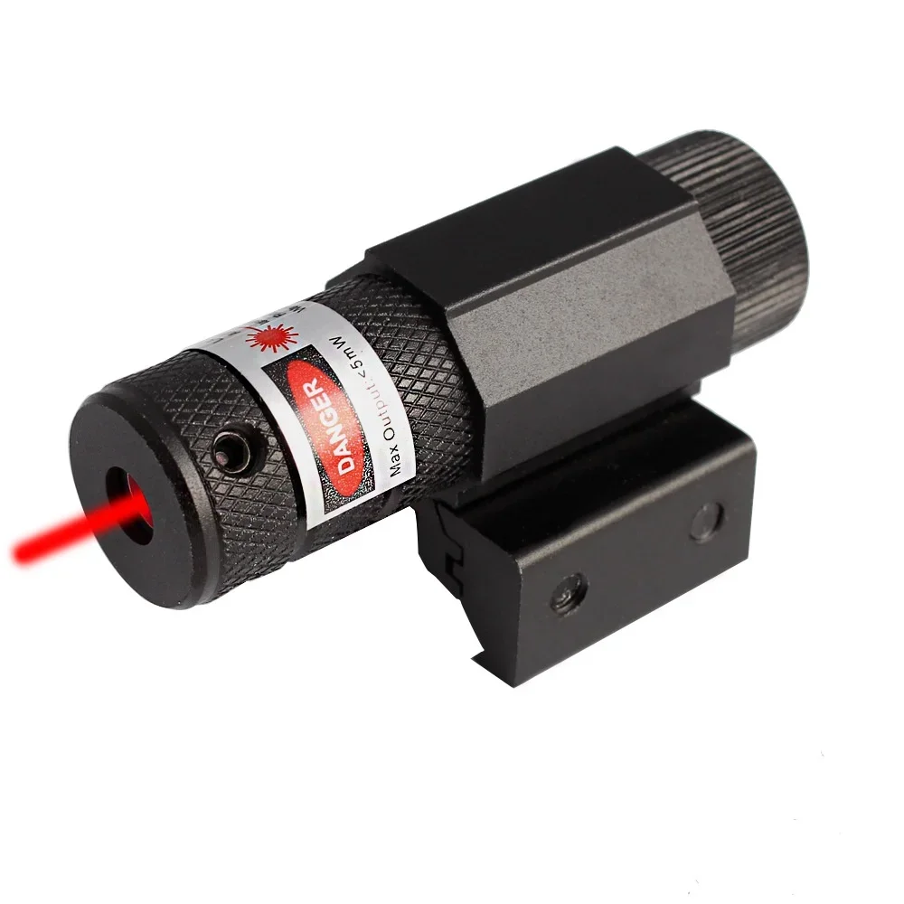 Mini mira láser de punto rojo con 650nm ajustable 11mm 20mm montaje en riel Rifle pistola mira