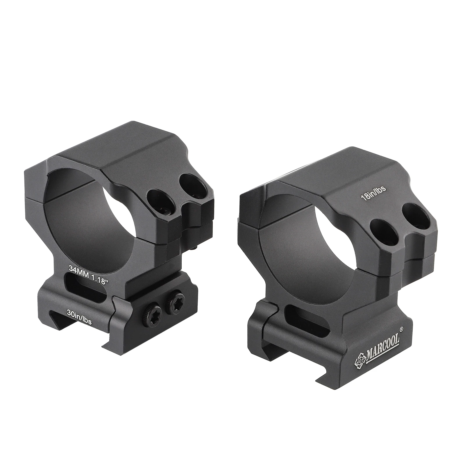 MARCOOL táctico 34mm alcance anillo montaje alcance doble anillos Riflescope accesorios de caza 20mm M/H Weaver Mount