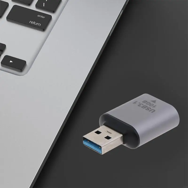 J1HC USB Male a Tipo C Conector Convador Femenino Adaptador Tipo-C USB Estándar Transferencia datos 10Gbps Convertidor - imagen 4