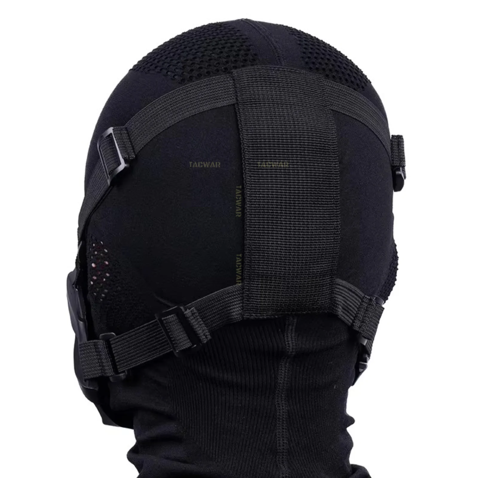 Máscara táctica airsoft media cara con malla metálica transpirable - imagen 5