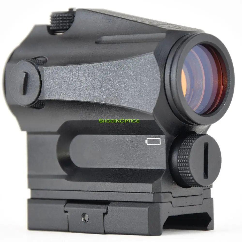 VOS AR II 1x 22mm 2 MOA Red Dot Colimator Sight Interruptor de botón trasero Brillo ajustable - imagen 2