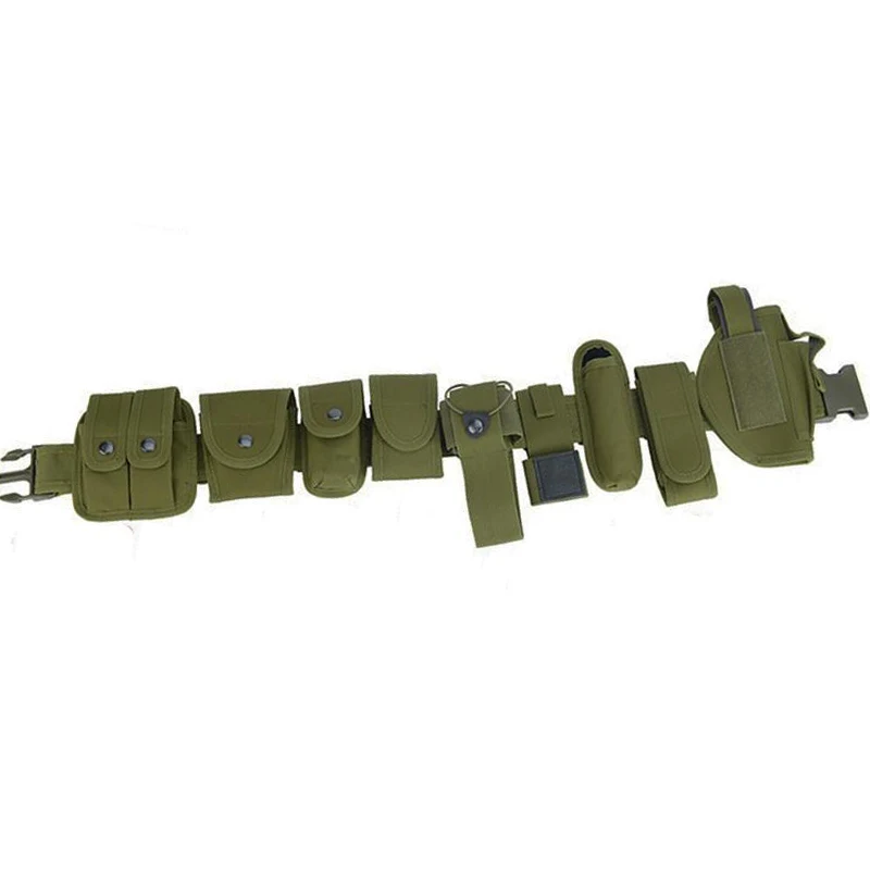 Cinturón táctico soporte lumbar ajustable para policía con bolsa - imagen 5