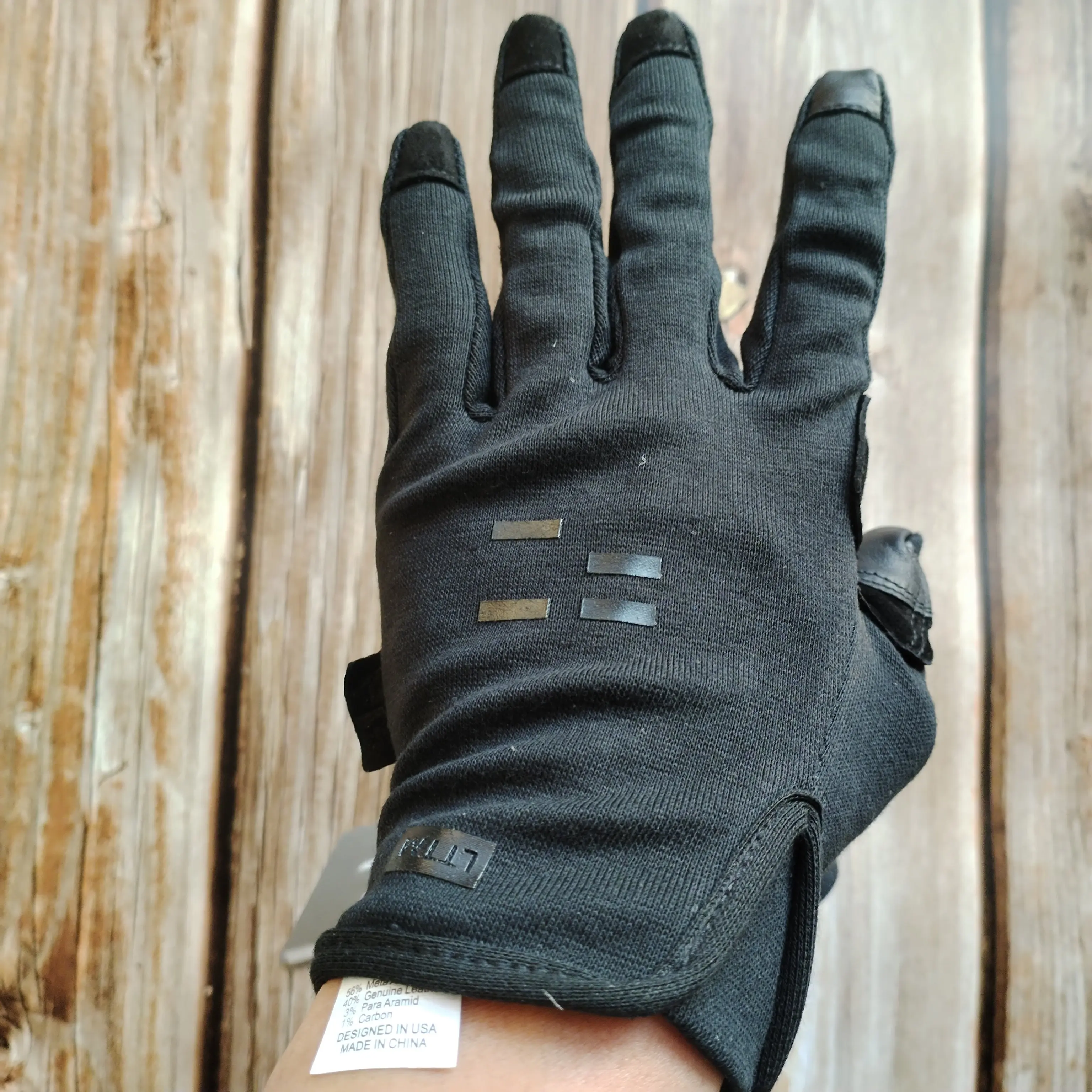 Guantes tácticos ignífugos piel de cabra – Pantalla táctil - imagen 3