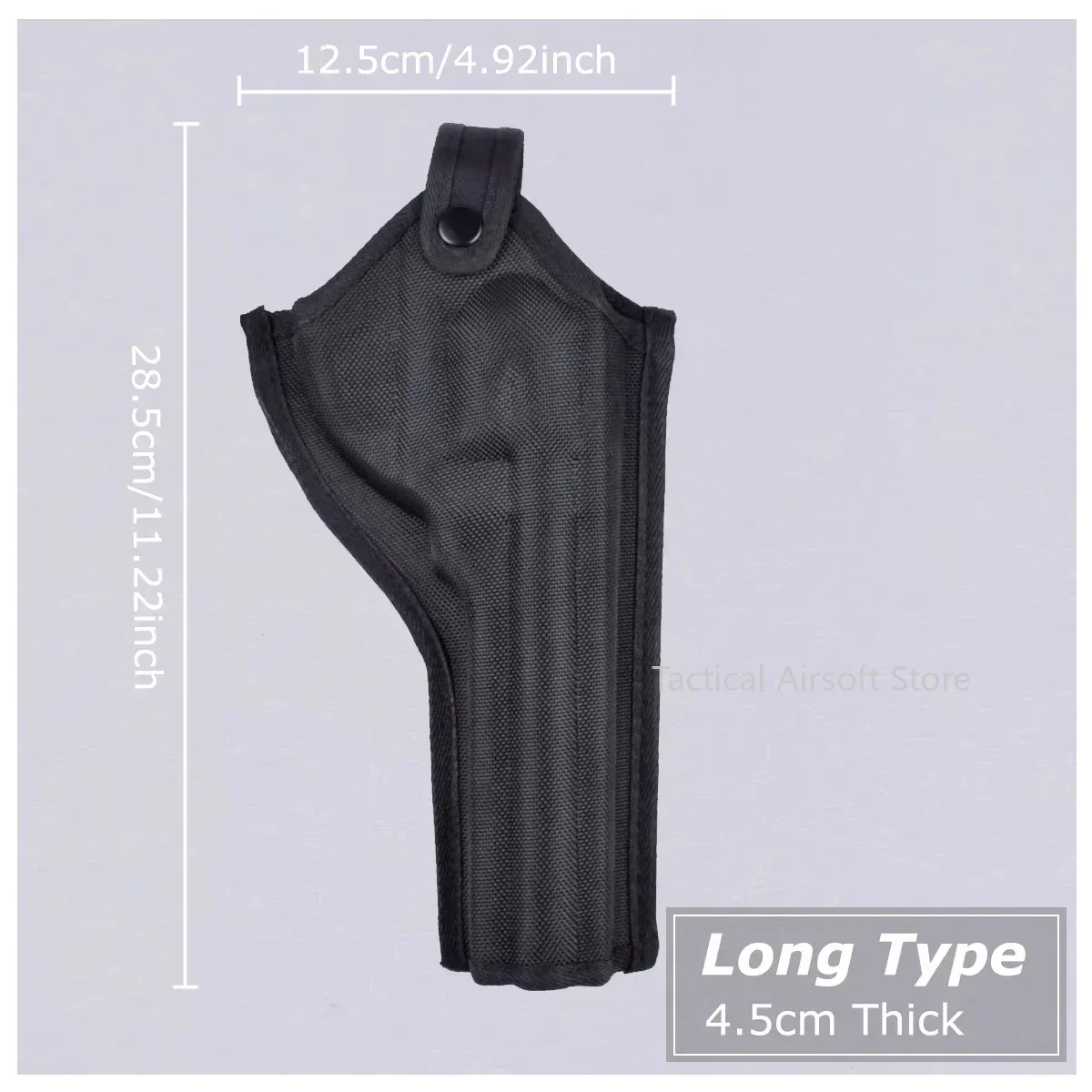 Funda táctica para revólver, funda para pistola Airsoft, funda para pistola Oxford Revolver Duty, funda larga y corta de extracción rápida para funda de revólver - imagen 3