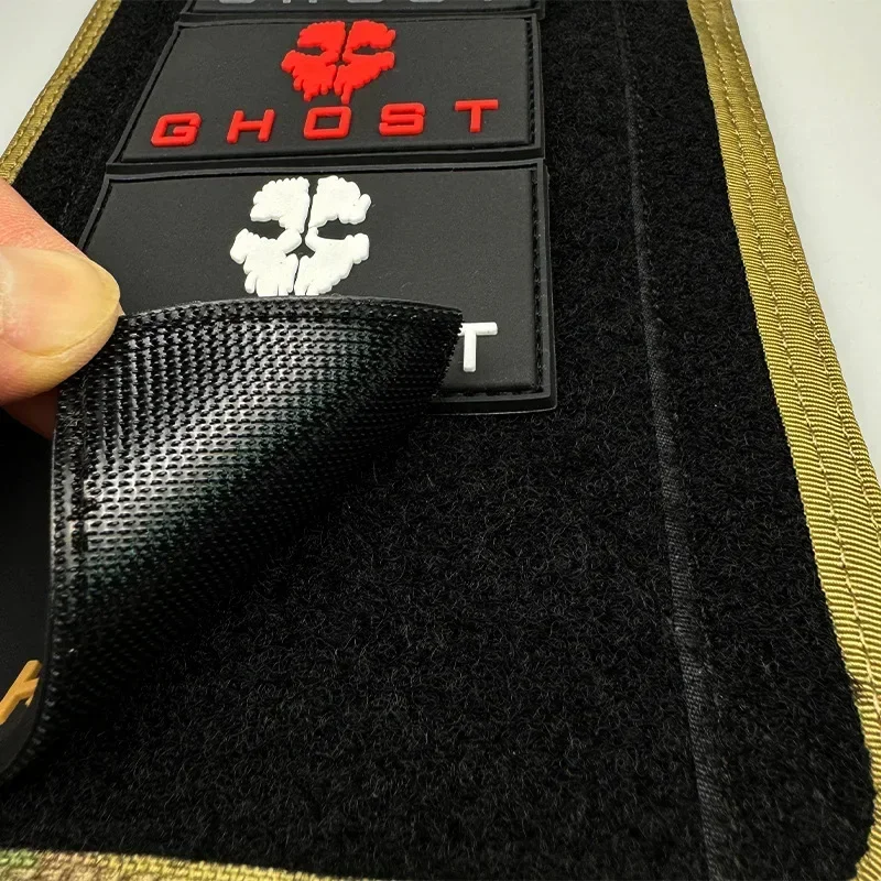 Máscara de fantasma de Call of Duty, parches reflectantes de PVC, luz nocturna bordada, brazalete táctico, pegatina de mochila, apliques de insignia de moral - imagen 5