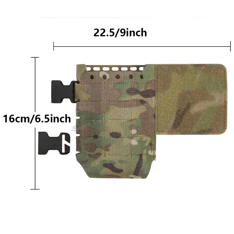 Bolsa de ala expansora flexible, botella de agua para plataforma de pecho táctica MK4/MK5, cartel D3CR, paquete lateral de Radio Airsoft Molle, bolsa para revistas - imagen 4