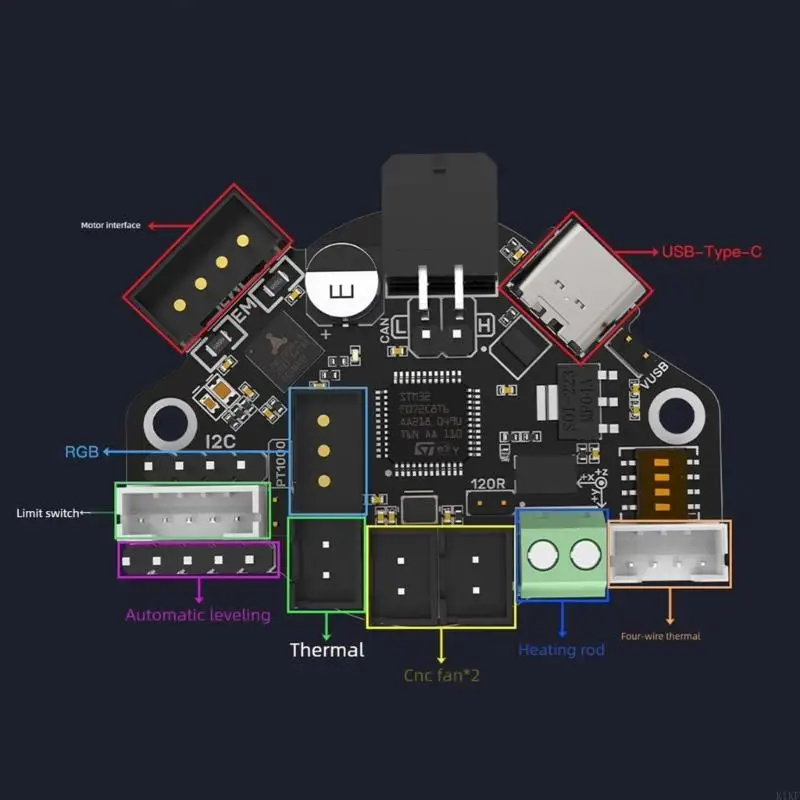 Placa adaptadora EBB36 CAN, placa extremo caliente, detección bloqueo rotura filamento para Motor paso a paso, - imagen 2