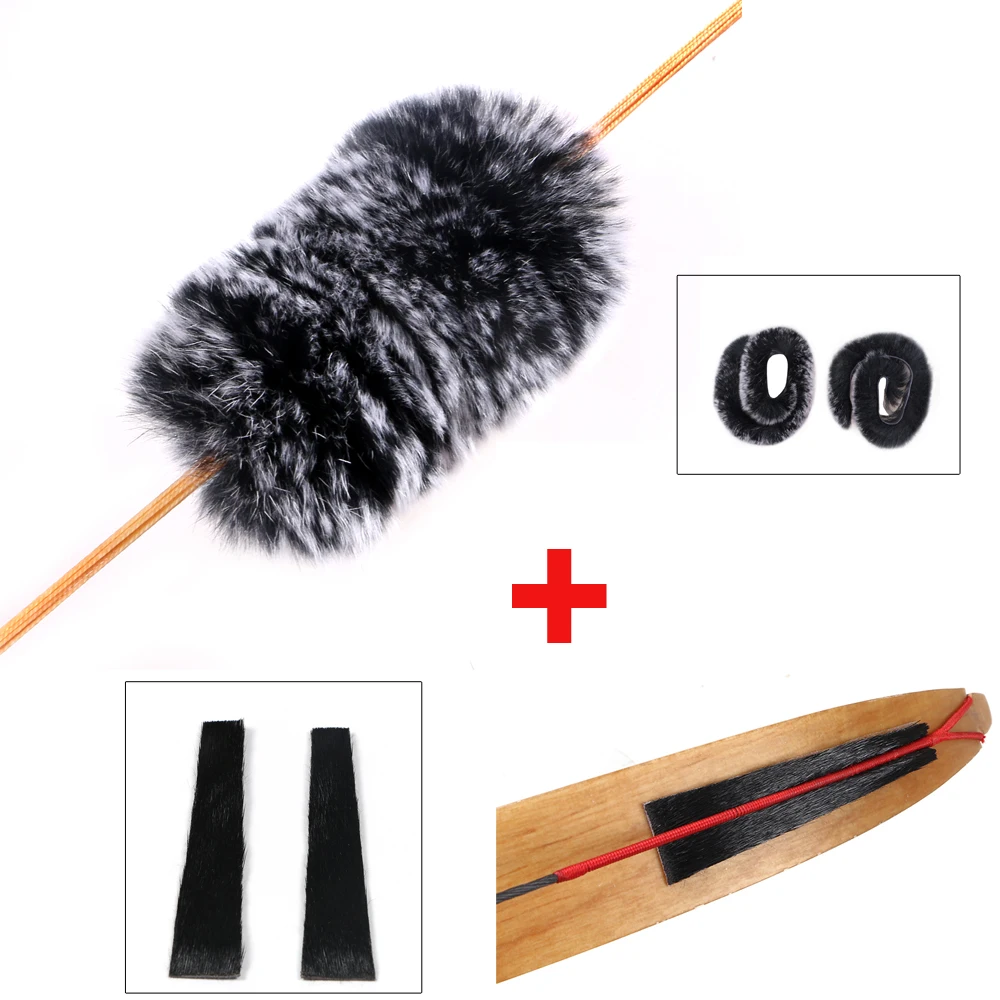 Estabilizador de flecha de arco de tiro con arco, Protector de extremidades de arco recurvo, accesorios de cuerda, 1 par - imagen 5