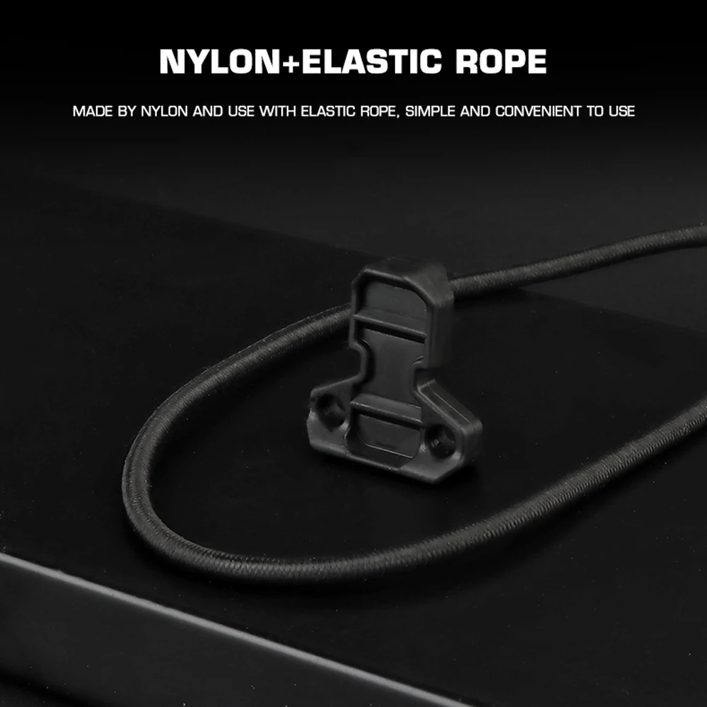 Bolsa táctica para revistas, cordones elásticos de choque con lengüeta de retención para chaleco Airsoft 5,56, bolsa Mag AR15, cuerda de cuero superior abierta - imagen 3