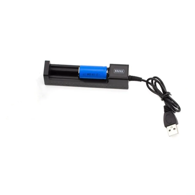 Cargador USB de batería Universal de 2 ranuras, carga inteligente para baterías recargables Li-ion 18650 26650 1634014500   Cargador de baterías - imagen 4