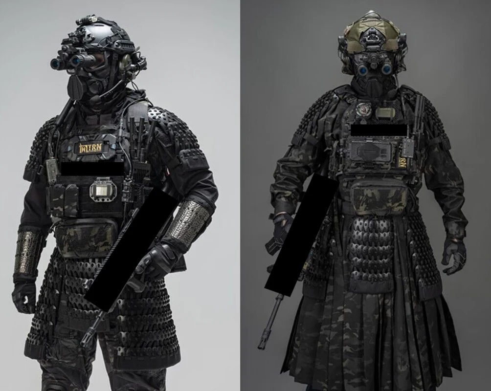 Armadura táctica ligera para hombros/falda/protector de brazo/armadura protectora de ingle montada en el Abdomen para deportes al aire libre y Airsoft - imagen 3