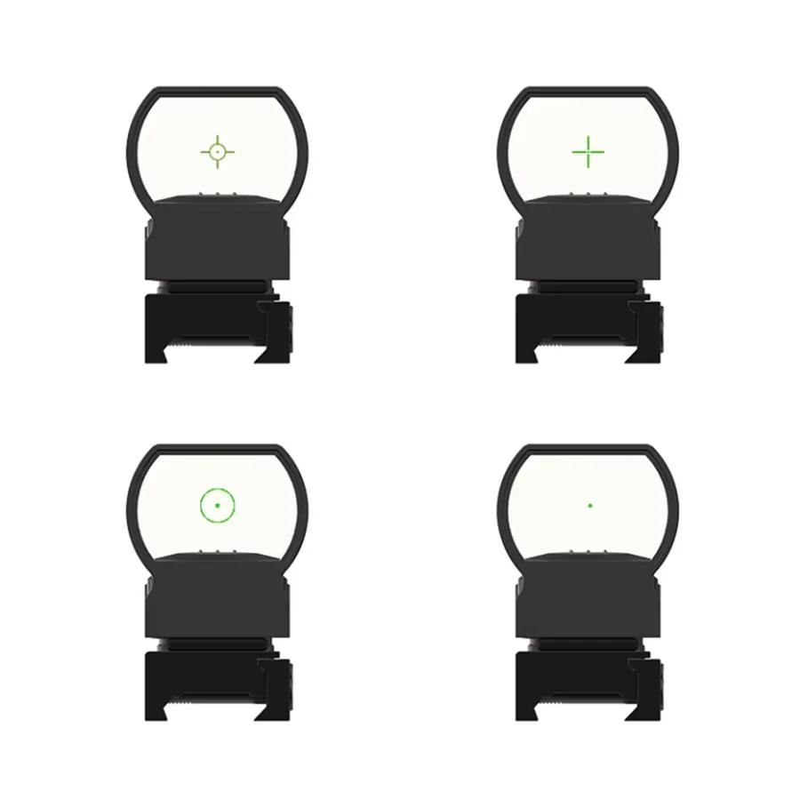 Mira de Punto Rojo VictOptics 1x22x33, Cuatro Tipos de Retículas, Diseñada para Calibres y Municiones Reales, Estilo Táctico - imagen 4