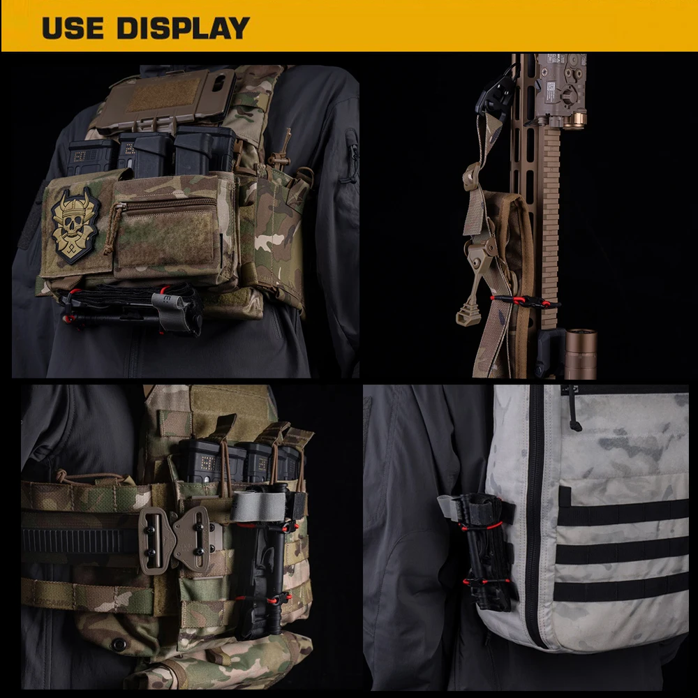 3 unids/set cuerda de fijación multiusos equipo táctico MOLLE organizar cordón elástico herramienta de caza al aire libre Camping guantes Clip hebilla - imagen 5