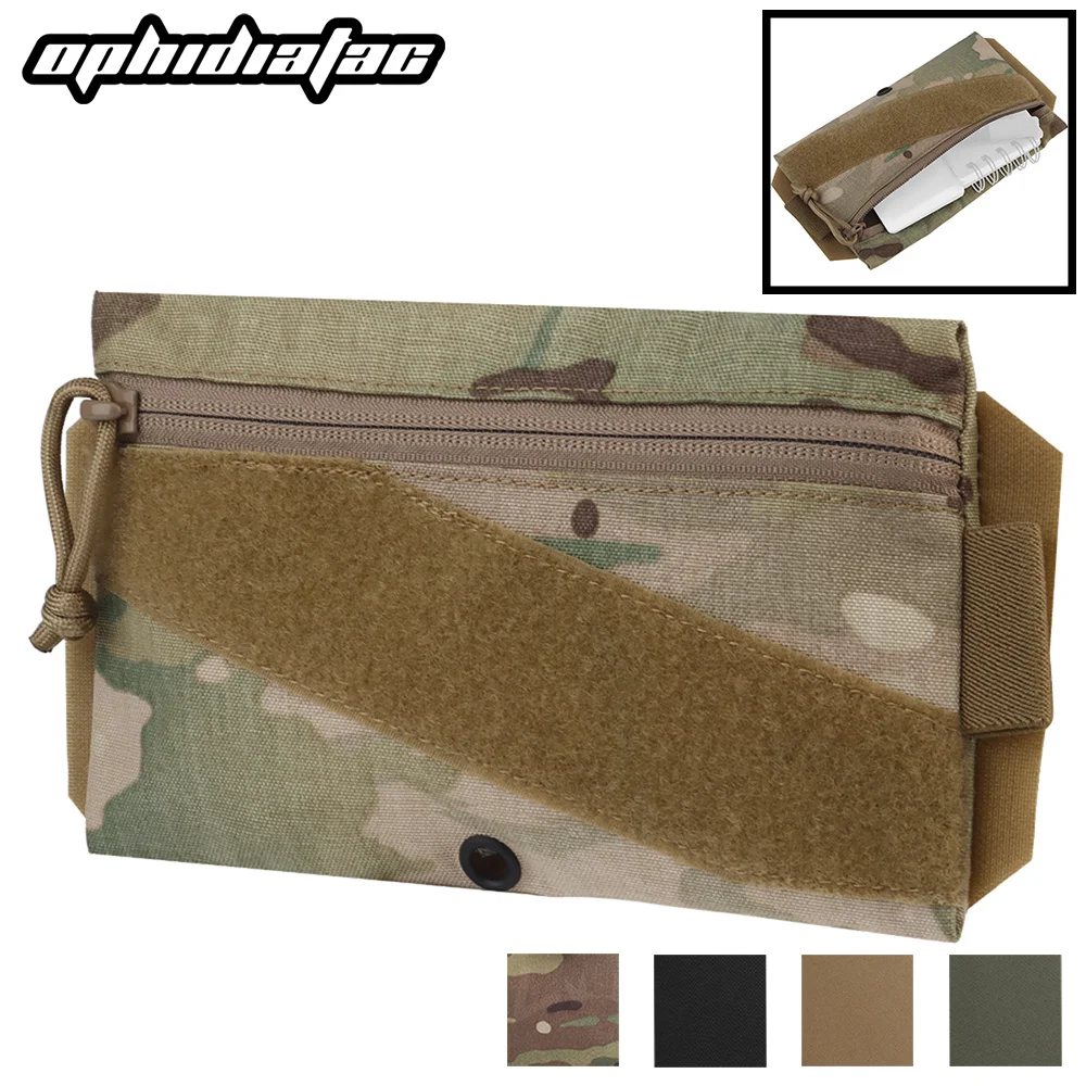 OPHIDIAN GP Goodie Bag portátil gancho y bucle parche pecho soporte de placa de engranaje chaleco de caza bolsa adjunta bolsa de almacenamiento de pistola de aire