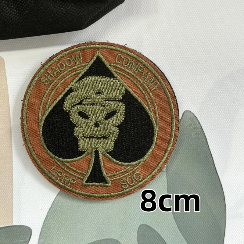 Parches tácticos Call of Duty para ropa, parche de gancho y bucle bordado, máscara de fantasma militar de PVC, insignias de moral en pegatinas para mochila - imagen 3