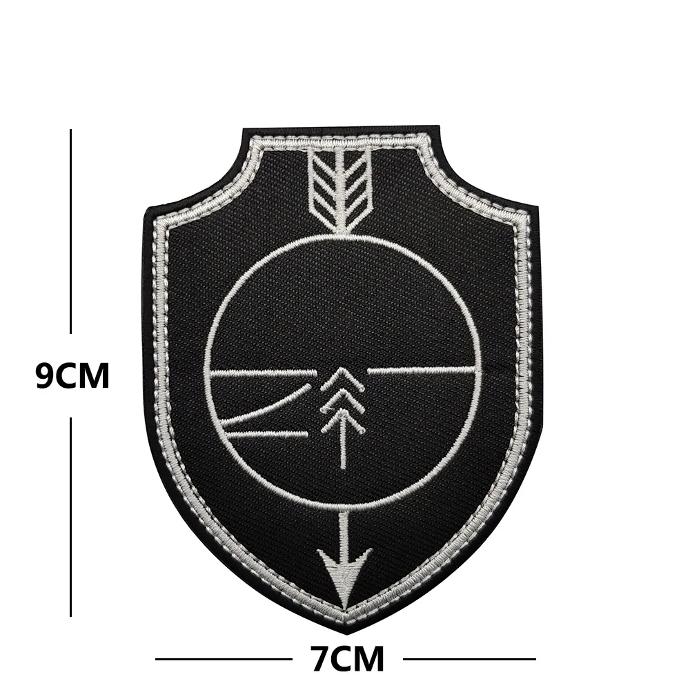 Parche bordado con estilo insignia