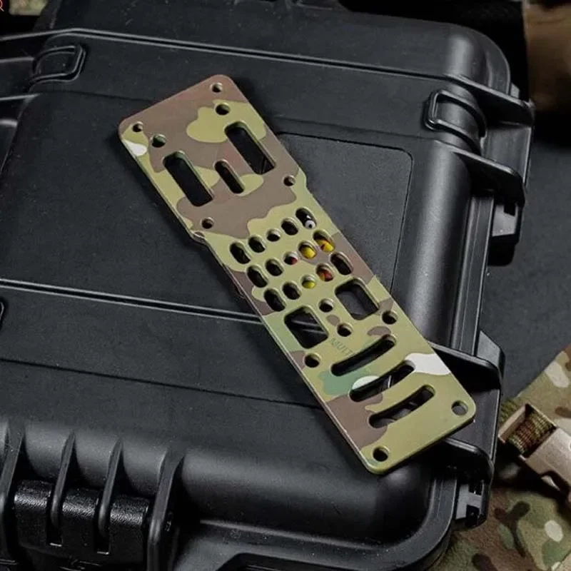 Adaptador de funda Modular de aleación de aluminio, Kit de correa táctica para pierna caída, MOLLE LSK de 3 orificios, plataforma QLS ajustable, placas receptoras - imagen 4