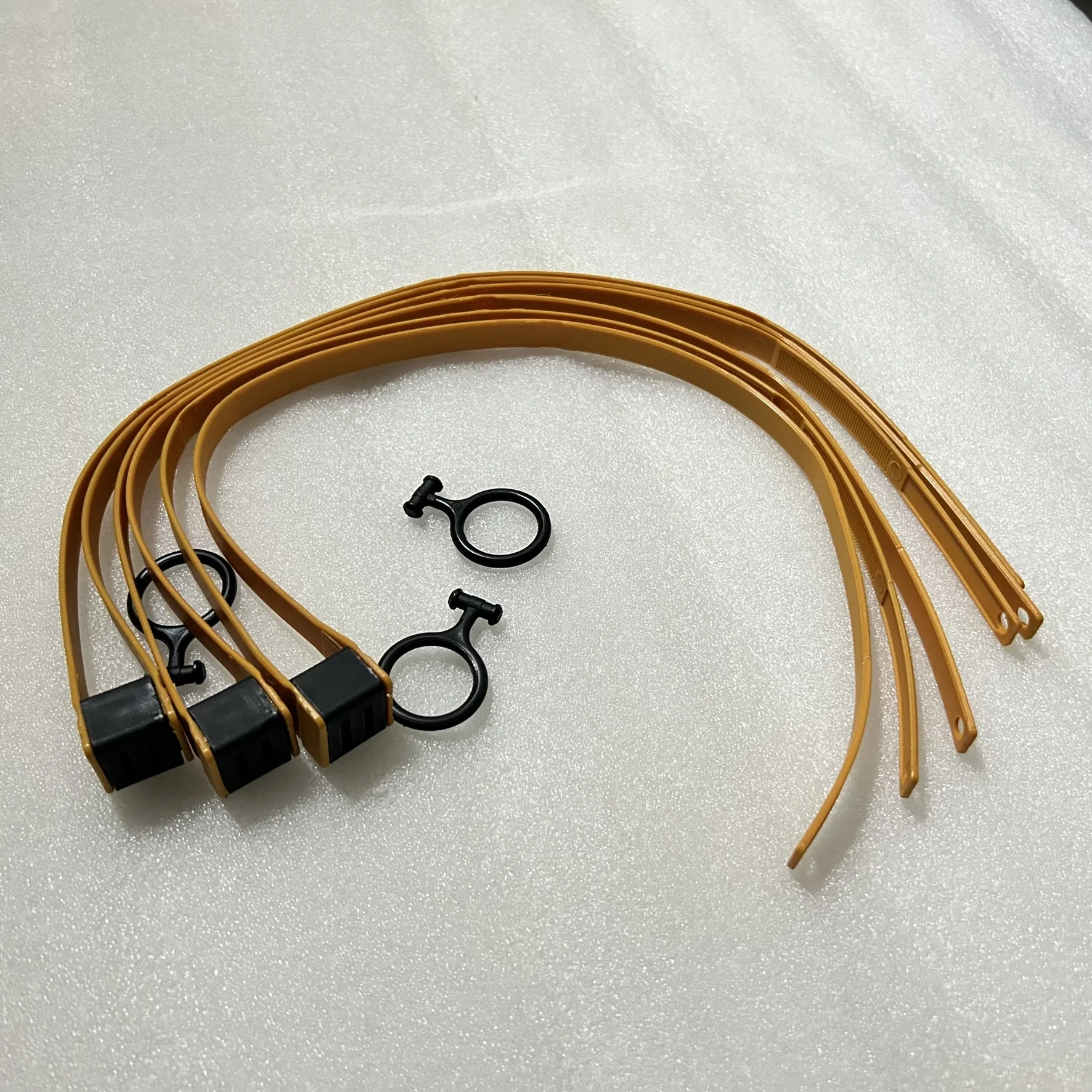 Correas de sujeción desechables de nailon plegables, de alta resistencia, con anillo de tracción, 3 uds. - imagen 3