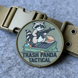 Parche táctico Trash Panda mapache divertido para EDC y mochilas