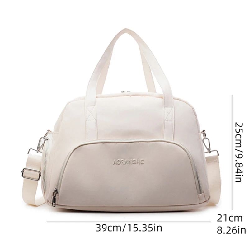 Bolsa de hombro tipo bandolera para Yoga, gimnasio, natación, compartimento para zapatos, viaje de corta distancia, bolso de mano seco y húmedo para fin de semana al aire libre - imagen 3