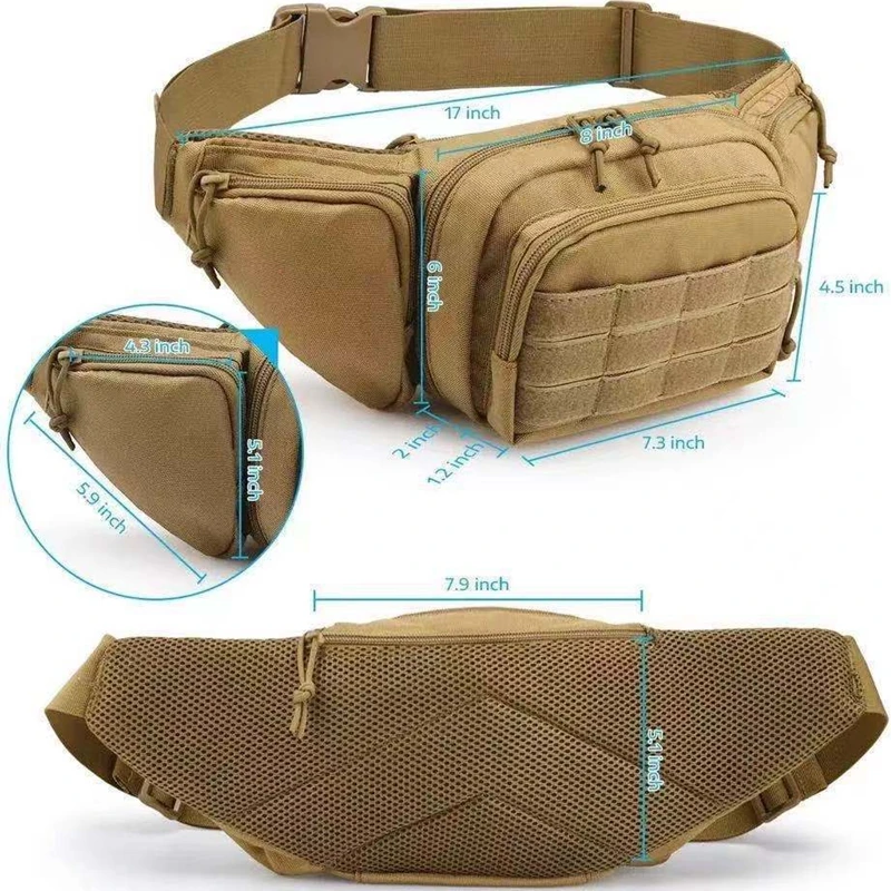 Funda de pistola táctica oculta, bolsa de cintura de transporte, funda de pistola portátil, fundas de pistola suaves para hombres, mujeres, niños - imagen 3
