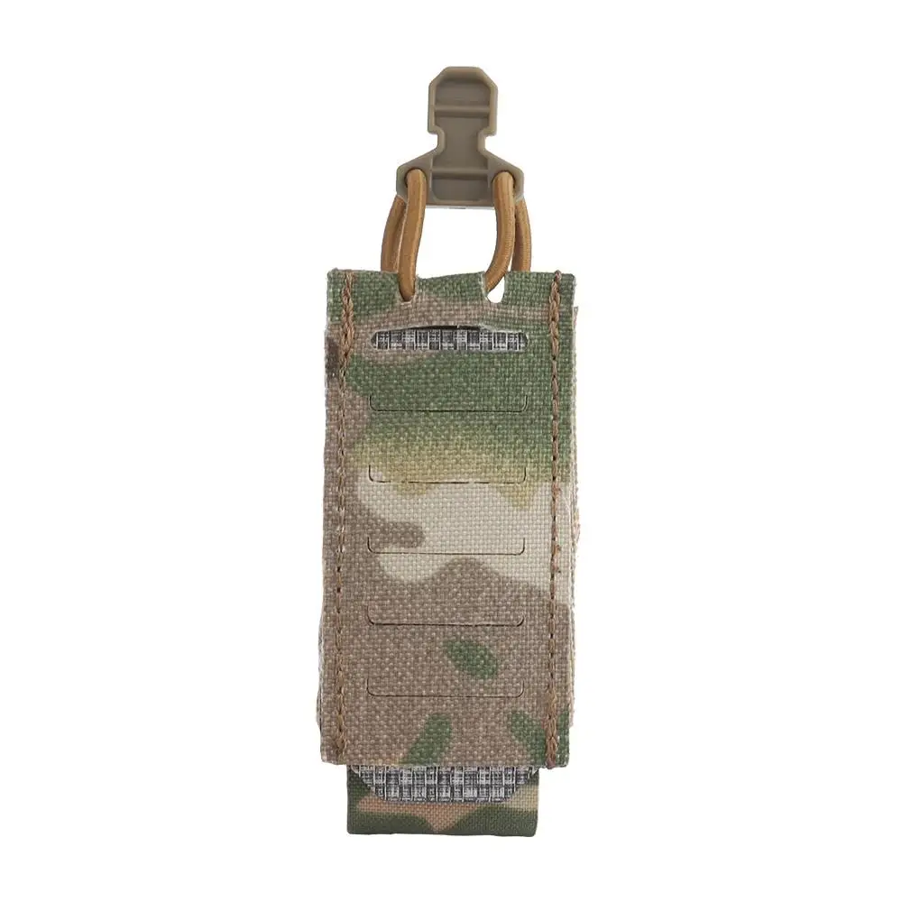 Bolsa táctica para revistas de 9mm, Molle de liberación rápida para caza, Airsoft, bolsa individual Mag, funda elástica para linterna, cinturón de combate - imagen 5