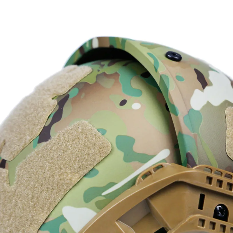 Casco táctico con montura visión nocturna – Protección entrenamiento paintball - imagen 2