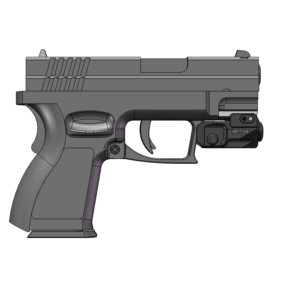 Vista láser de pistola de óptica vectorial miniluces láser tácticas de punto rojo y verde con USB recargable para tiro de autodefensa - imagen 3