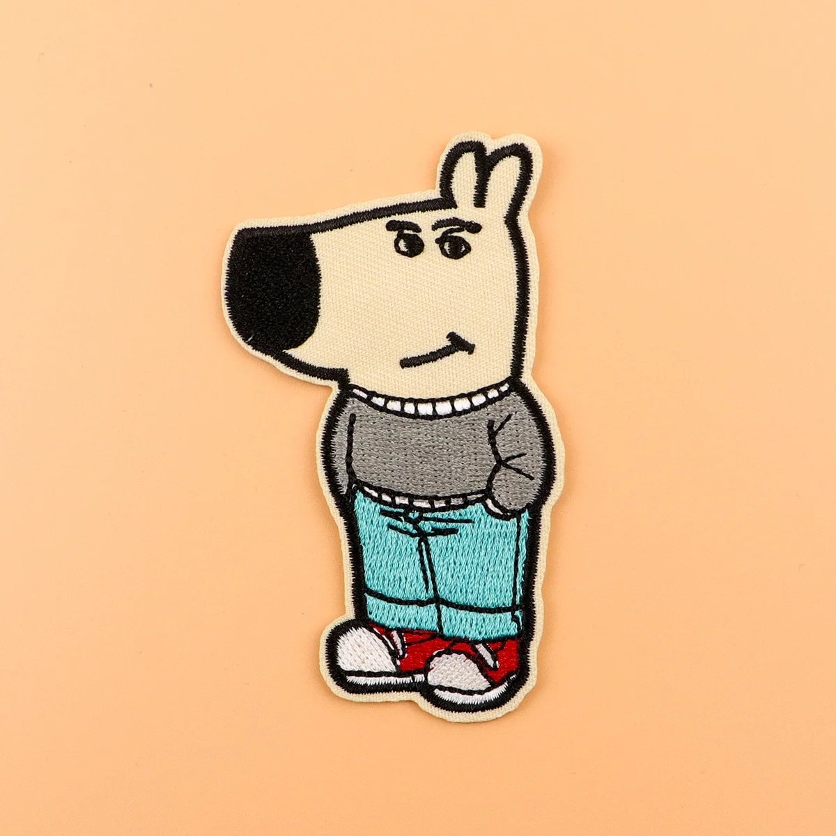 Parche bordado de perro fresco, parches divertidos de animales para planchar para ropa, parches termoadhesivos para ropa, insignias para coser DIY - imagen 4