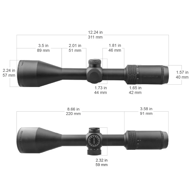Óptica Vector Matiz 3-9X50 mira telescópica óptica óptica de tiro al aire libre Rifle alcance para caza Airsoft miras - imagen 5