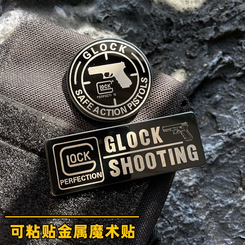 GLOCK-parches de Metal T-34 M1943, emblema de gancho y bucle de combate, insignia de moral de arma, estilo Q, decoración para ropa y sombreros, Parche de tanque - imagen 3