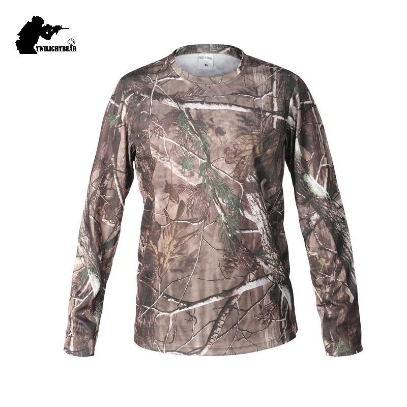 Camisetas de camuflaje al aire libre para hombre, camisa táctica de manga larga de secado rápido, ropa para hombre, camisetas de entrenamiento para caza y acampada AFT01 - imagen 4