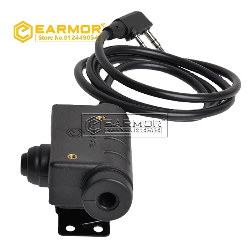 Adaptador OPSMEN EARMOR M51 PTT, auriculares tácticos Airsoft, adaptador PTT, enchufe de teléfono Kenwood, accesorio de auriculares tácticos AUX de 3,5 MM - imagen 2