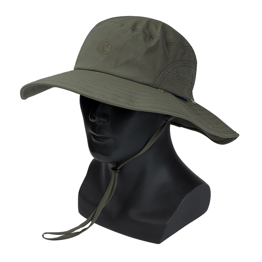 Emersongear BlueLabel-Sombrero con volantes para caza al aire libre, Camping, máscara facial desmontable, gorra con Panel trasero, gorros a prueba de sol de nailon - imagen 5