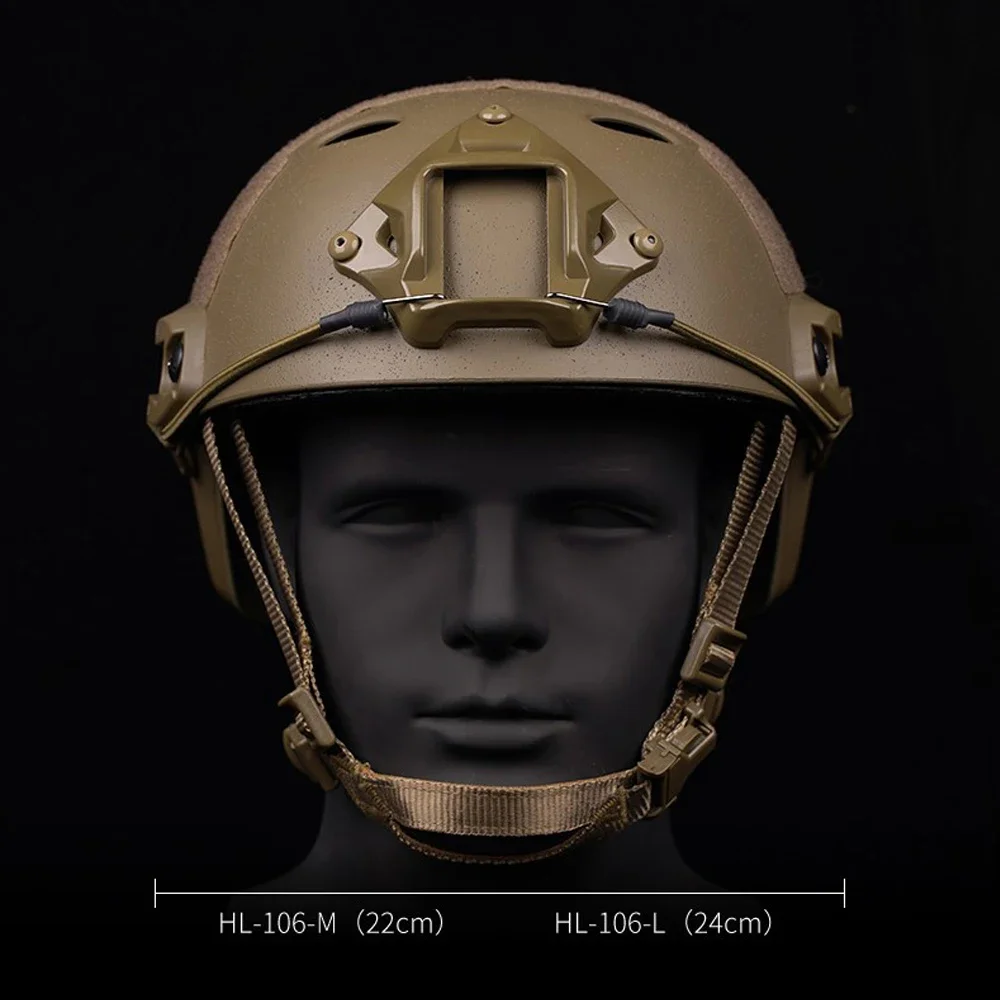 Casco táctico rápido para deportes al aire libre, versión arenada, protección de tiro Airsoft Militar ajustable, equipo de ciclismo - imagen 2