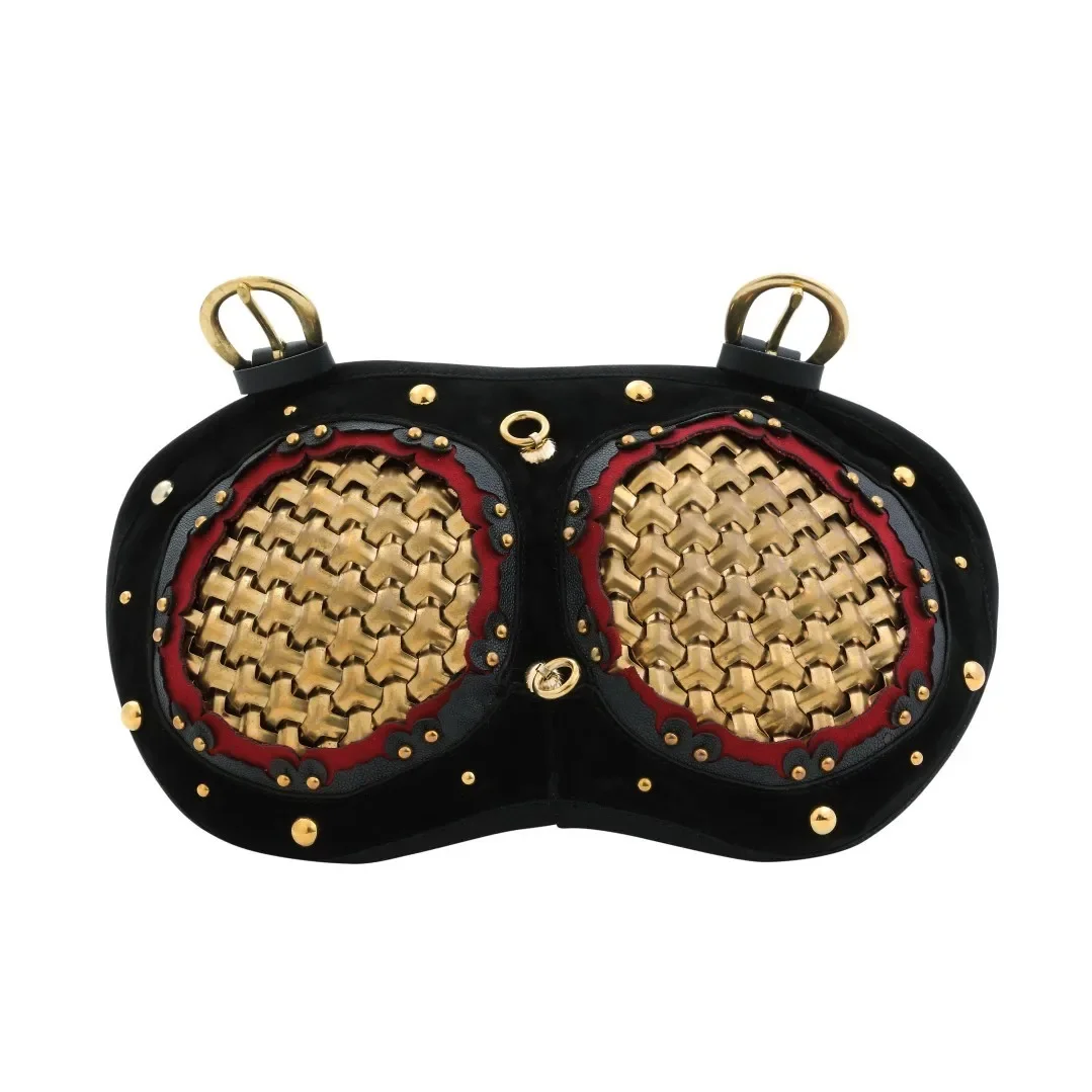 Plato estilo Tang con dragón y cota de muelle floral compuesto, armadura china de la dinastía Ming - imagen 5