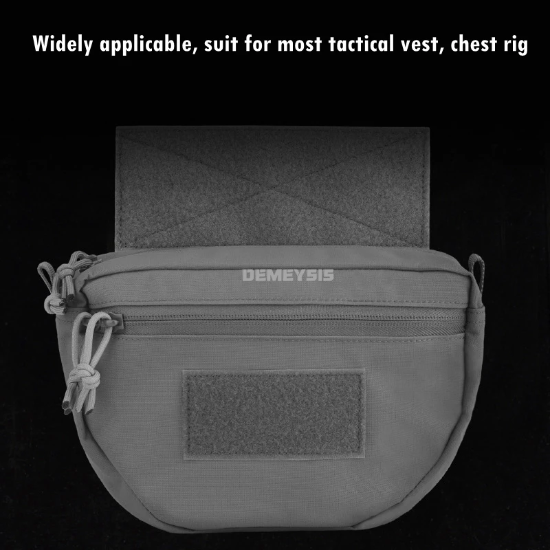 Chaleco táctico, bolsa colgante, bolsa de caída Abdominal, riñonera, chalecos de caza, aparejo de pecho, portador de placa, bolsa de bolsillo para el vientre - imagen 5