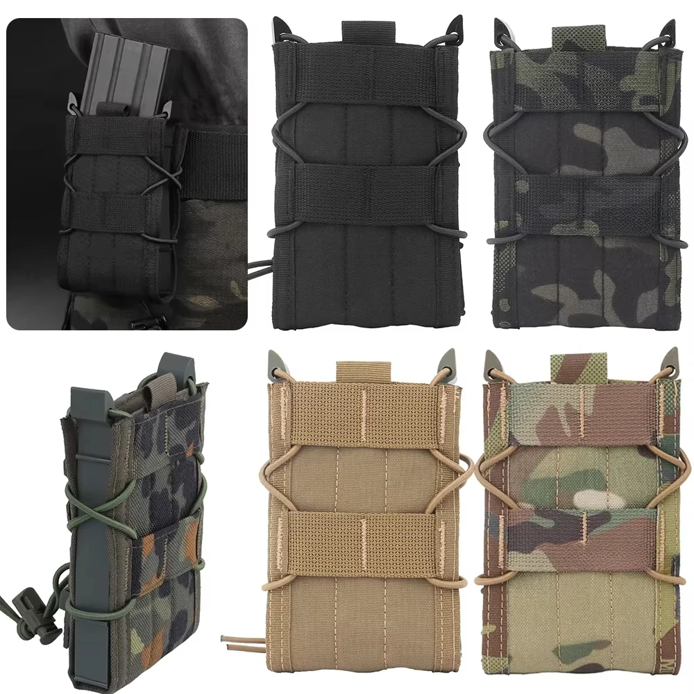Bolsa táctica para revistas, bolsa para vaso individual de 5,56 MM, funda para Rifle Pitol Molle Mag Mag para AK AR M4 AR15, accesorios de caza - imagen 4