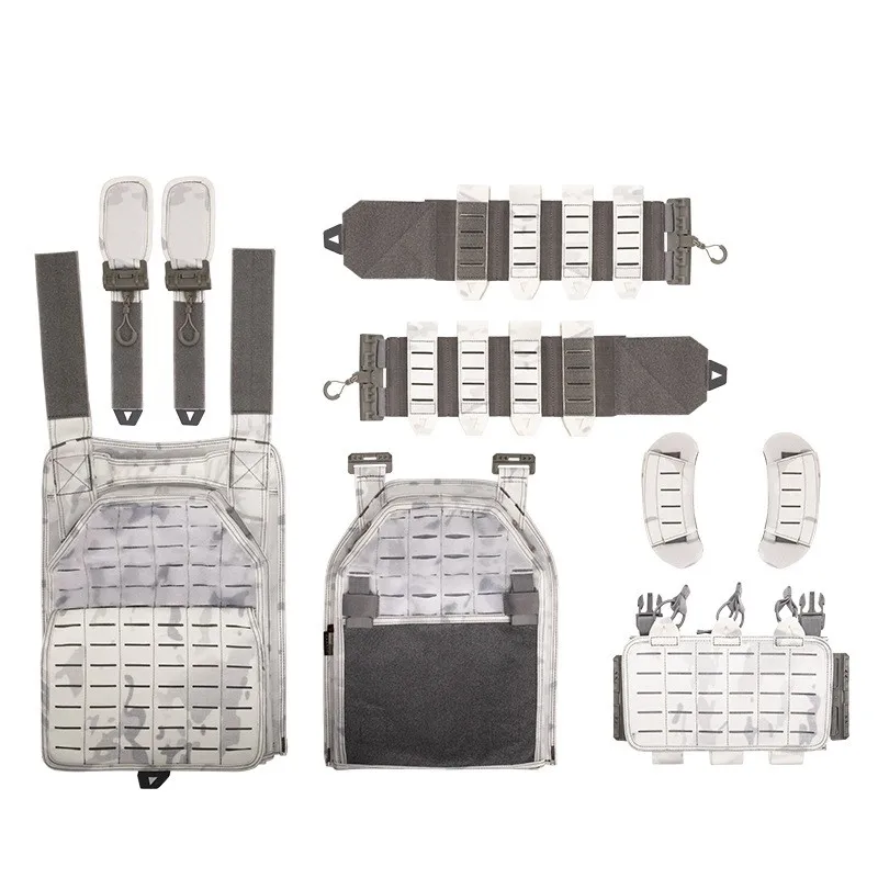 Chaleco táctico 6094 PANA Mc Alpine Snow camuflaje blanco láser tira rápida MCAP - imagen 4