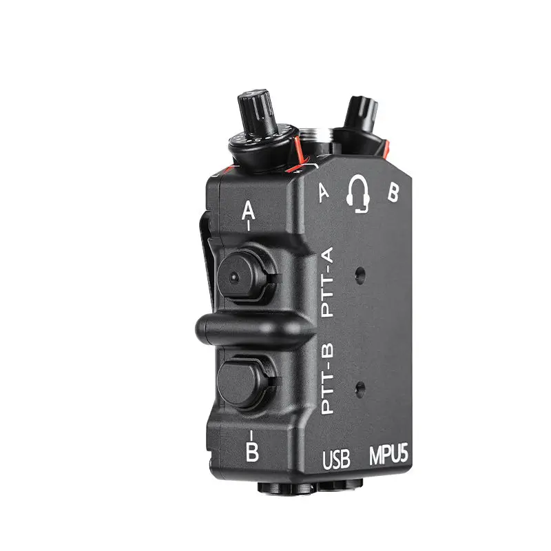 MPU5 Auriculares tácticos CNC de metal dual PTT para comunicación por radio bidireccional - imagen 3