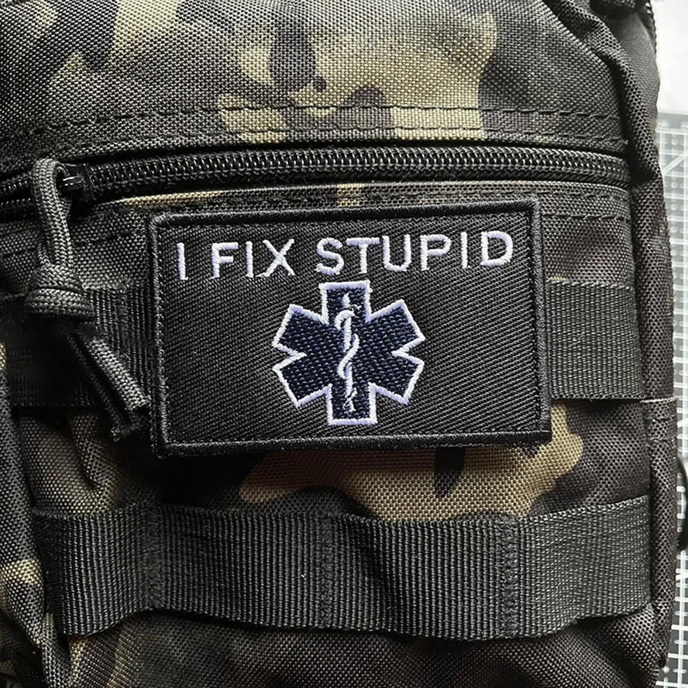 I FIX-parches bordados para ropa, insignias tácticas personalizadas de moral, brazalete militar, apliques de mochila - imagen 2