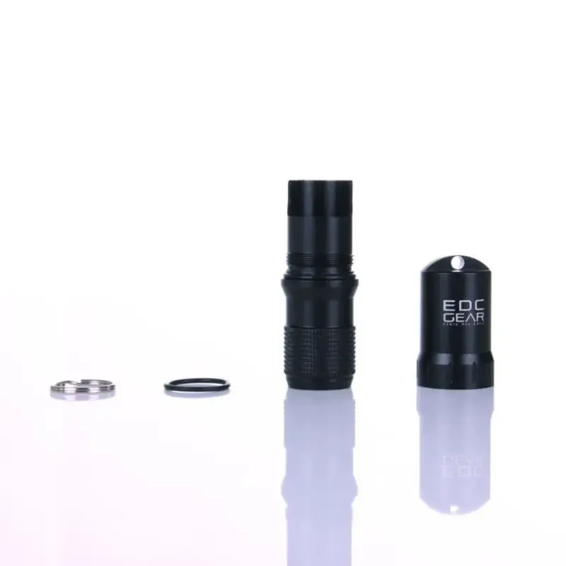 Pastillero de supervivencia Edc resistente al agua, caja compacta de almacenamiento de cápsulas para acampar para emergencias al aire libre - imagen 5