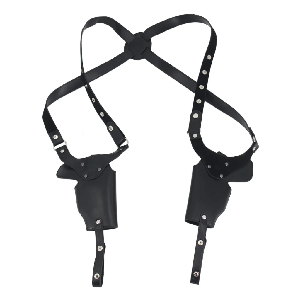 Funda de cuero para pistola táctica, doble hombro, para las axilas, serie QSZ92/92G 1911 Glock 17/22 Sig Sauer P220/P226 - imagen 2