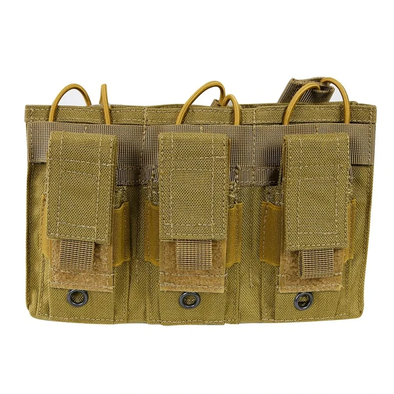 Paquete Triple táctico multifuncional, sistema MOLLE, bolsa táctica molle, bolsa de accesorios, bolsa Triple Mag resistente al desgaste, bolsa de caza - imagen 3