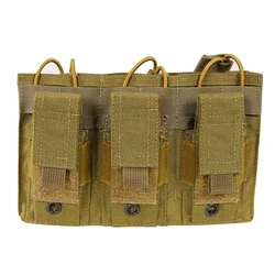 Porta Cargadores Triple MOLLE – Bolsa Táctica Resistente al Desgaste