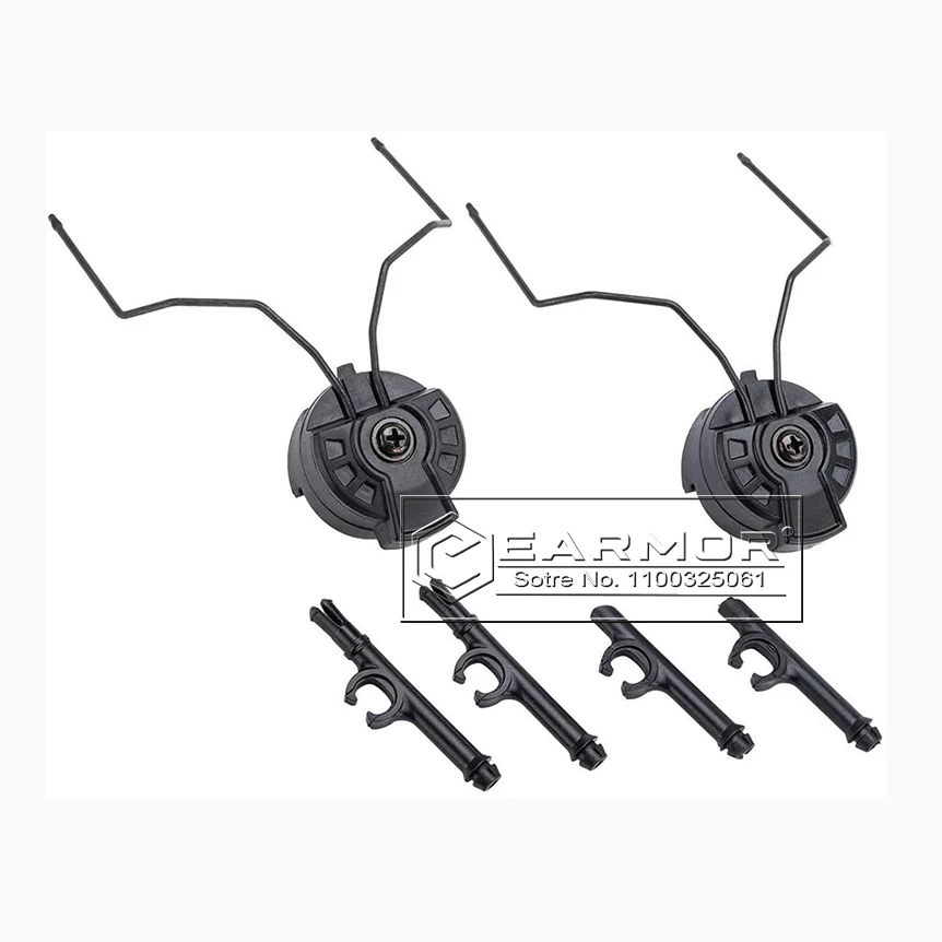 EARMOR-orejeras de tiro, adaptador de riel de casco de arco, montaje rápido de auriculares, accesorios tácticos - imagen 2