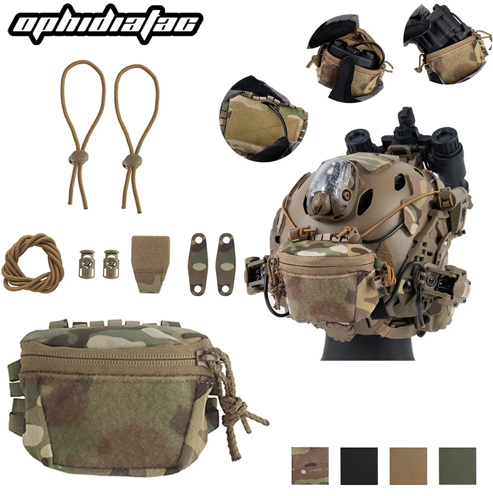 OPHIDIANTAC Paquete de casco SC con almacenamiento de doble cremallera para una amplia gama de cascos de combate - imagen 2