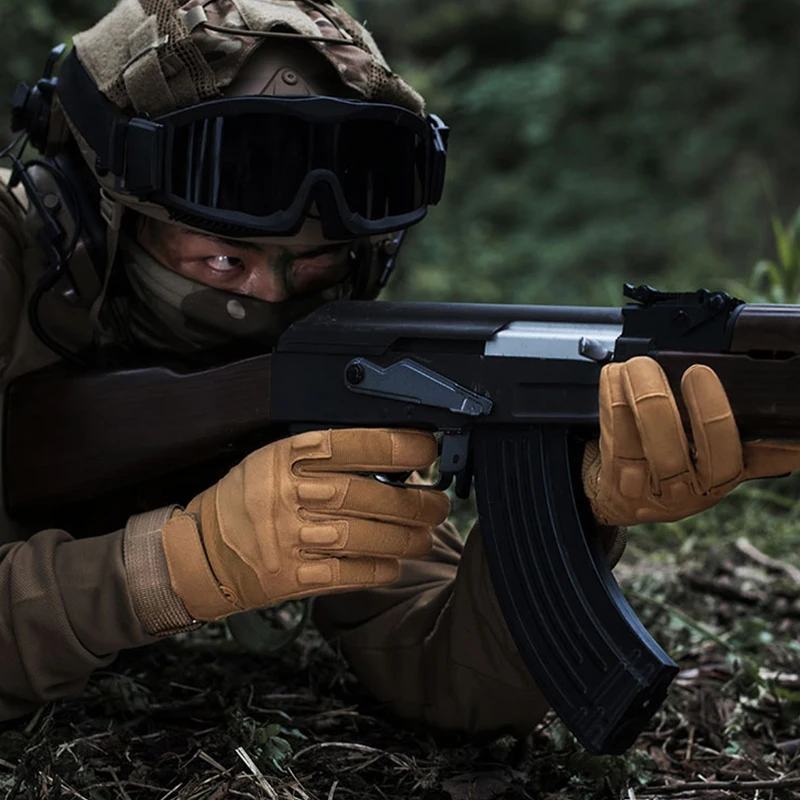 Guantes tácticos para hombre, manoplas de dedo completo para ciclismo, combate, tiro al aire libre, motocicleta, bicicleta, Fitness, senderismo, conducción - imagen 5