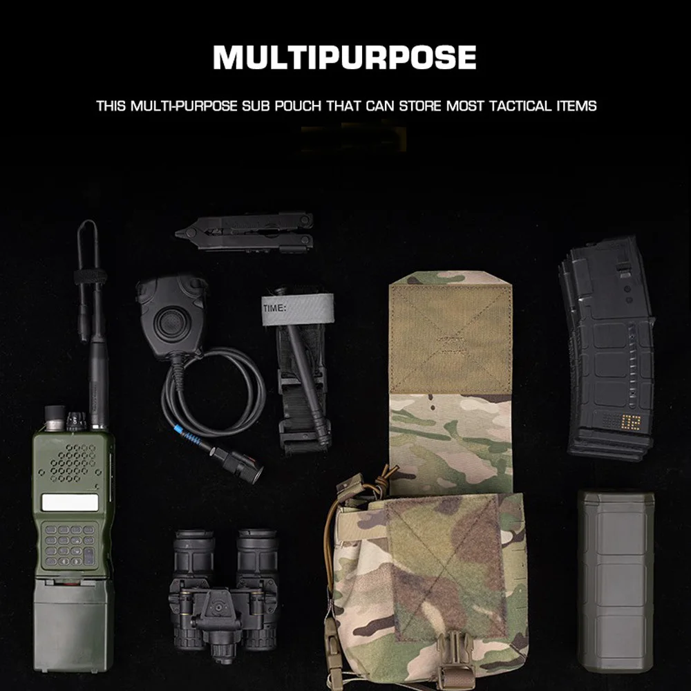 Bolsa táctica GP MOLLE para Radio, walkie-talkie Mag, soporte Sub Admin, herramienta de utilidad EDC, bolsa de chaleco, accesorios de caza - imagen 3