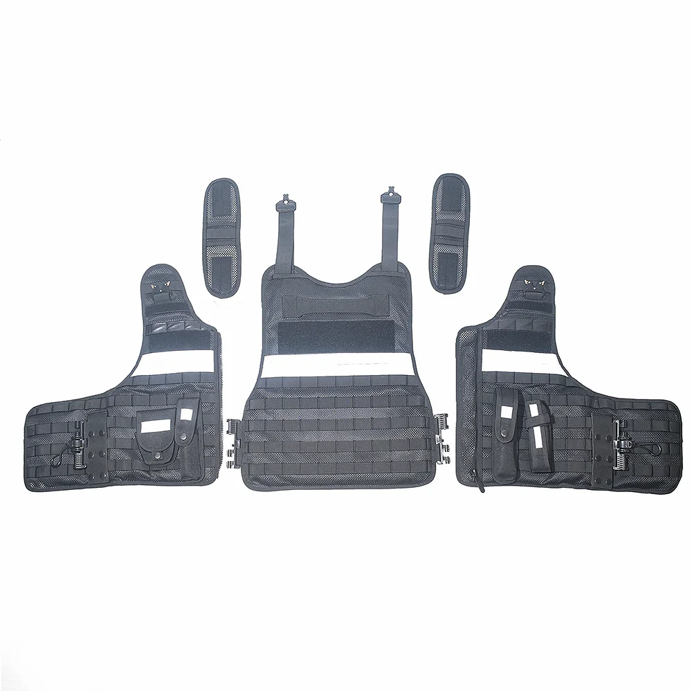 Chaleco táctico al aire libre interior amarillo transpirable cómodo reflectante chaleco NEGRO de liberación rápida